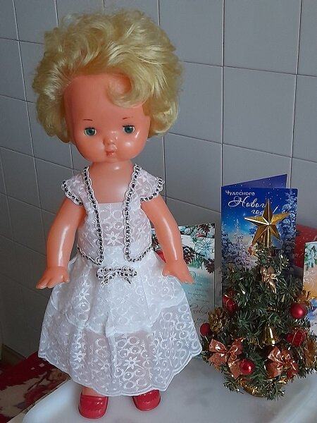 Новогоднее платье "Снежное кружево". Декабрь, 2021. 