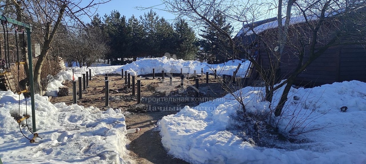 Свайно-винтовой фундамент