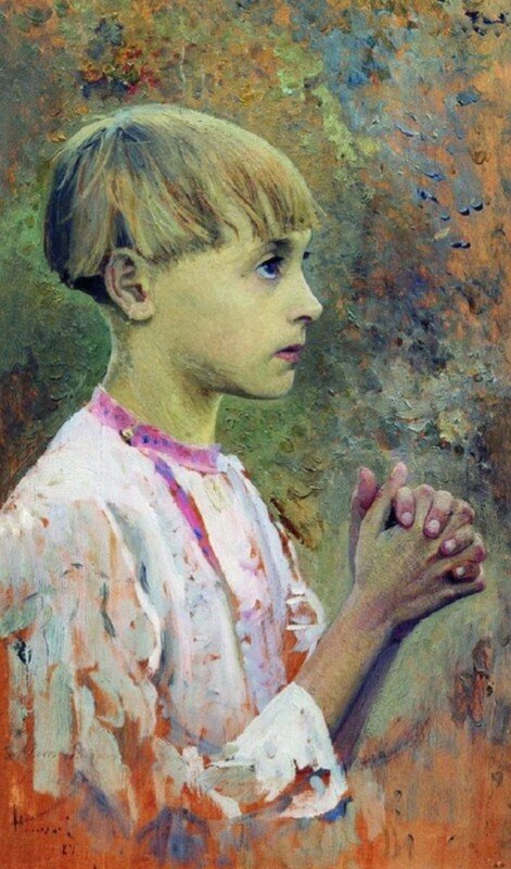 Михаил Нестеров. Отрок Варфоломей. Этюд. 1889