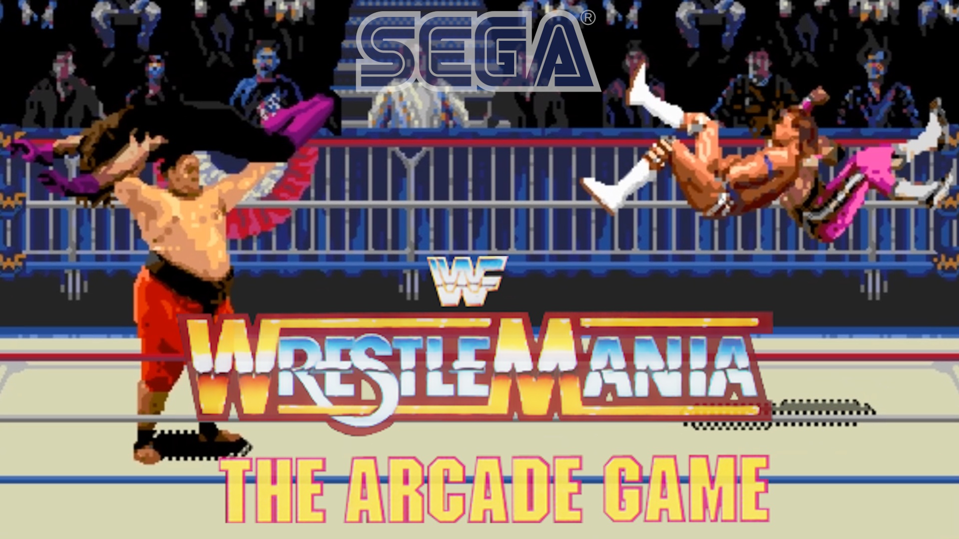 WWF WrestleMania: The Arcade Game (Sega) - Bret Hitman Hart - прохождение  за Брета Харта на последней сложности без комментариев (рестлинг)