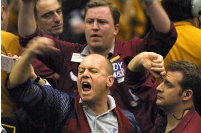 Трейдеры на Чикагской товарной бирже, 2001 год