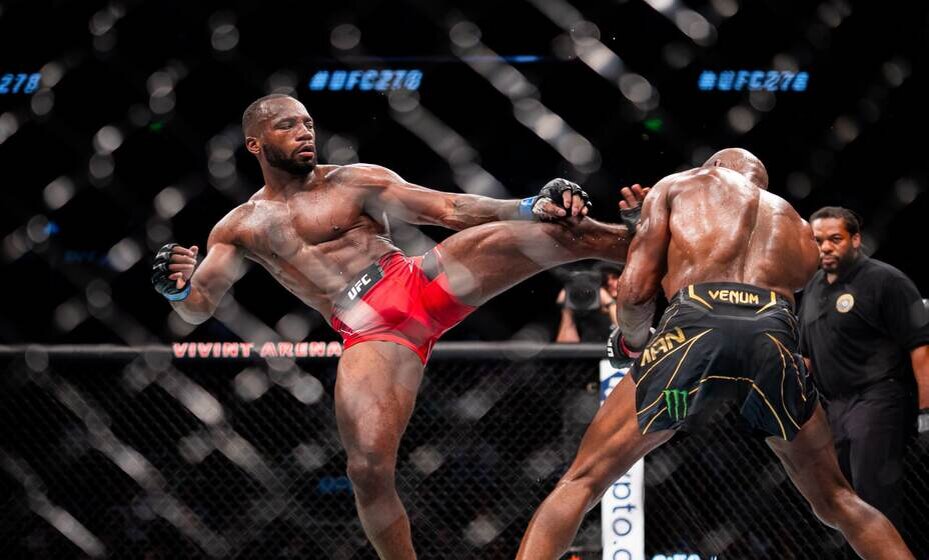    Леон Эдвардс нокаутировал Камару Усмана и стал новым чемпионом. Фото: UFC Russia