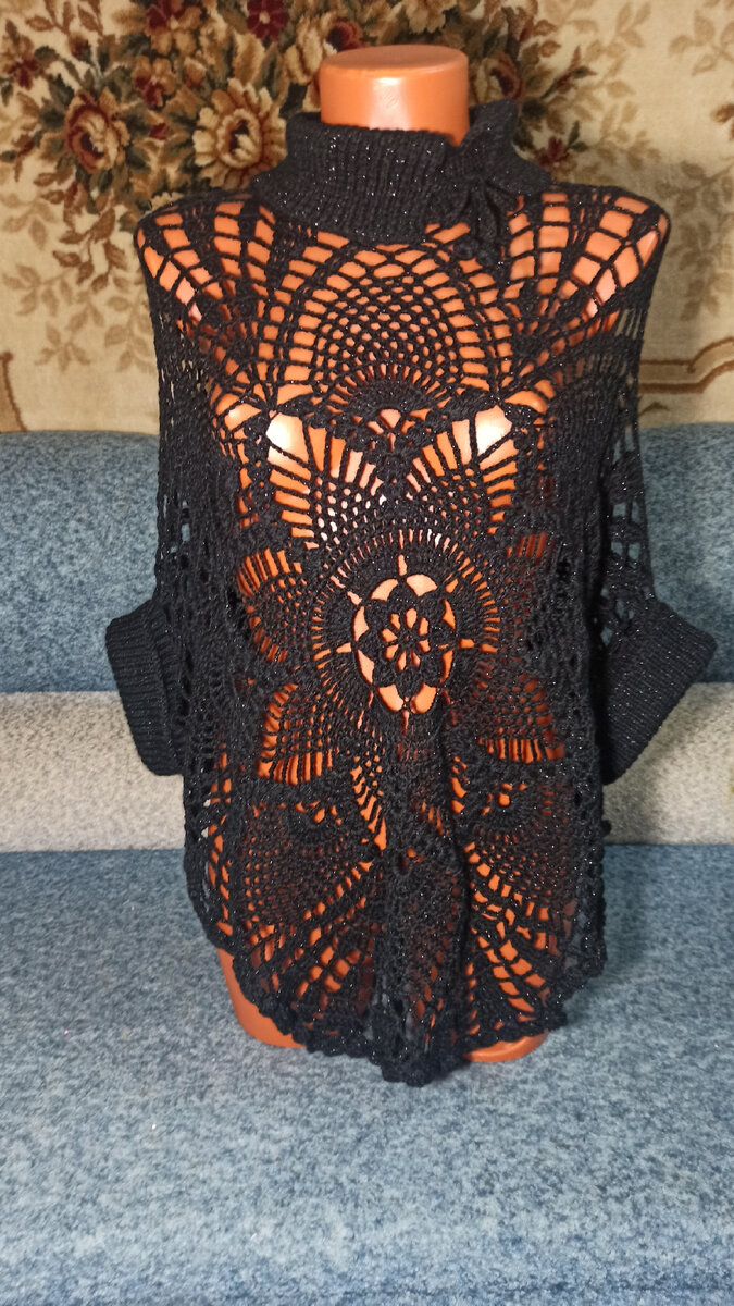 Ажурный свитер