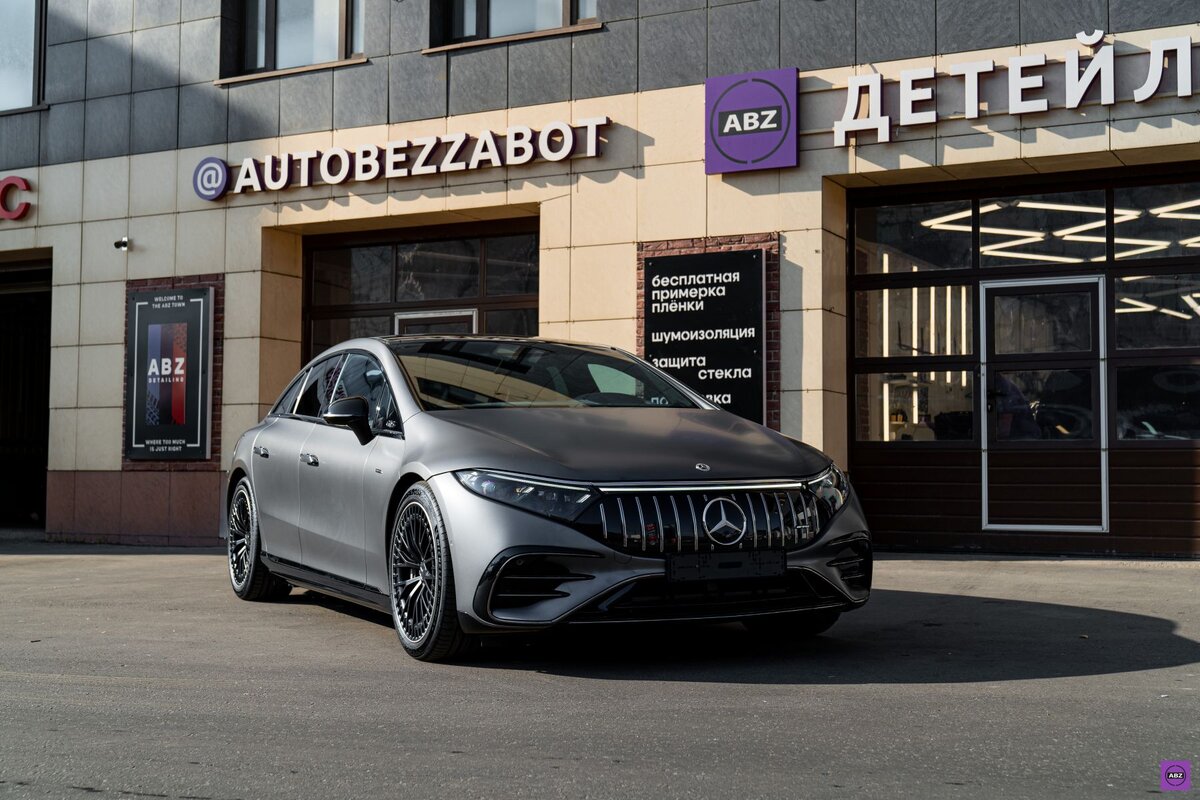 Матовый Mercedes-AMG EQS 53: сочетание Llumar Platinum Matt и глянцевого  полиуретана | ABZ Детейлинг | Дзен