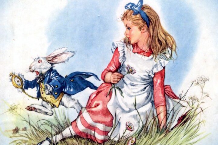 Алиса в стране чудес. Картинка из открытых источников.