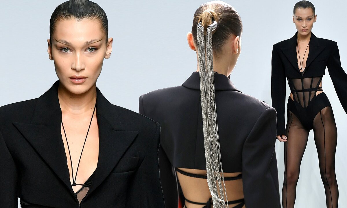 Источник фото: Mugler  Белла Хадид на дерзком шоу Mugler PFW