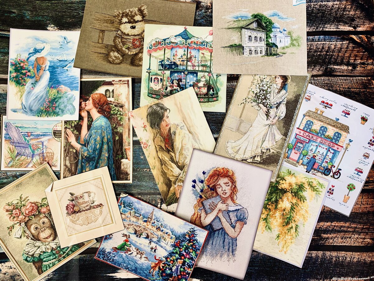 Мои превью готовых вышитых работ (не все)!