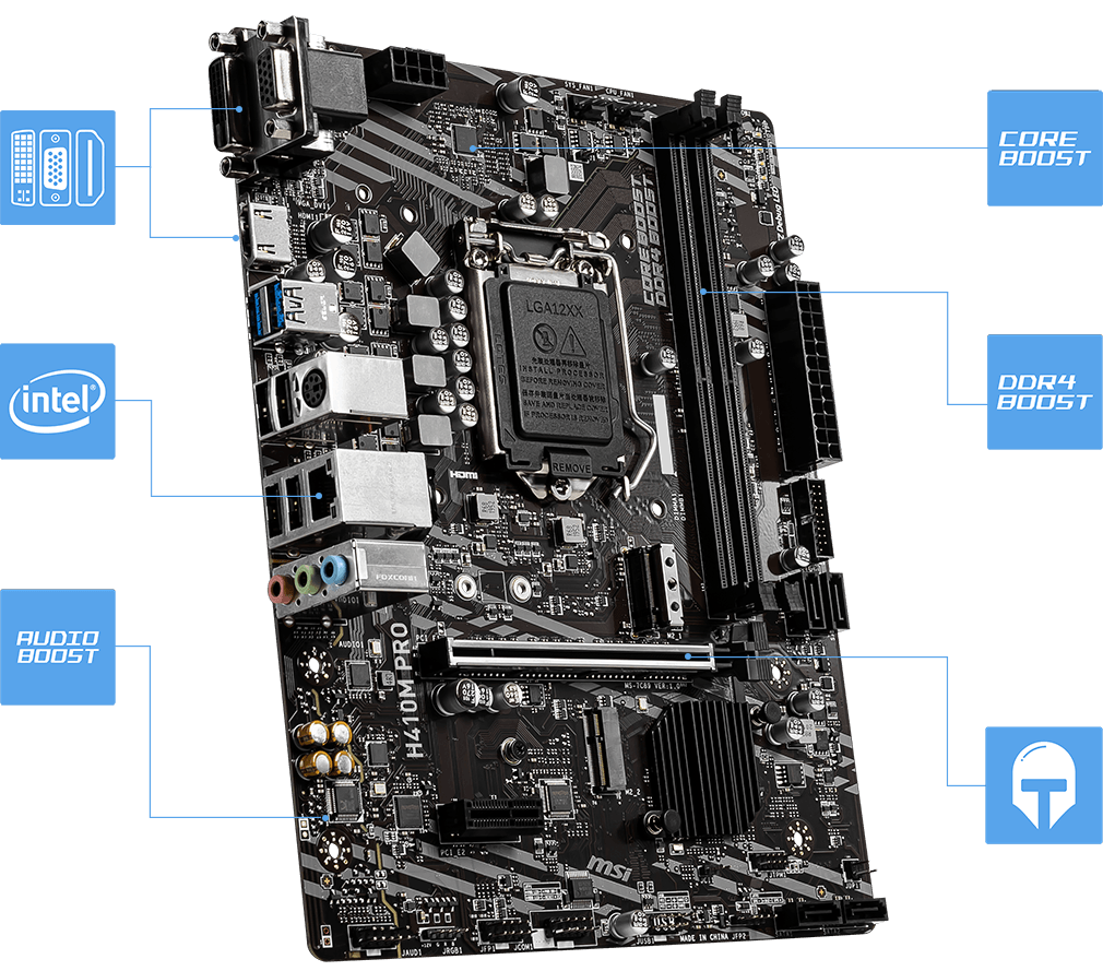 MSI H410M PRO - материнская плата MSI серии PRO