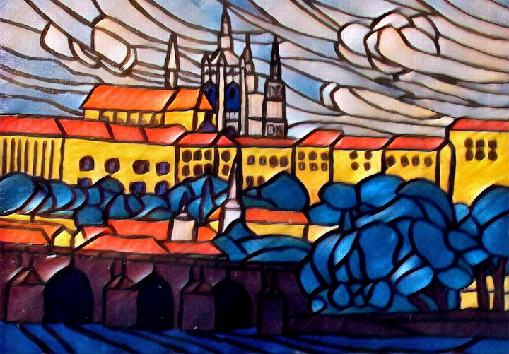 Вид на Прагу