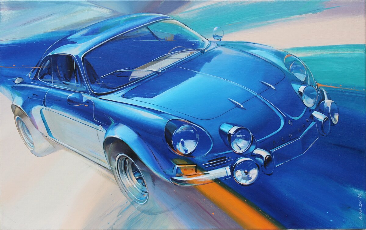 Картина машины Alpine A110 | Илья Аваков | Дзен