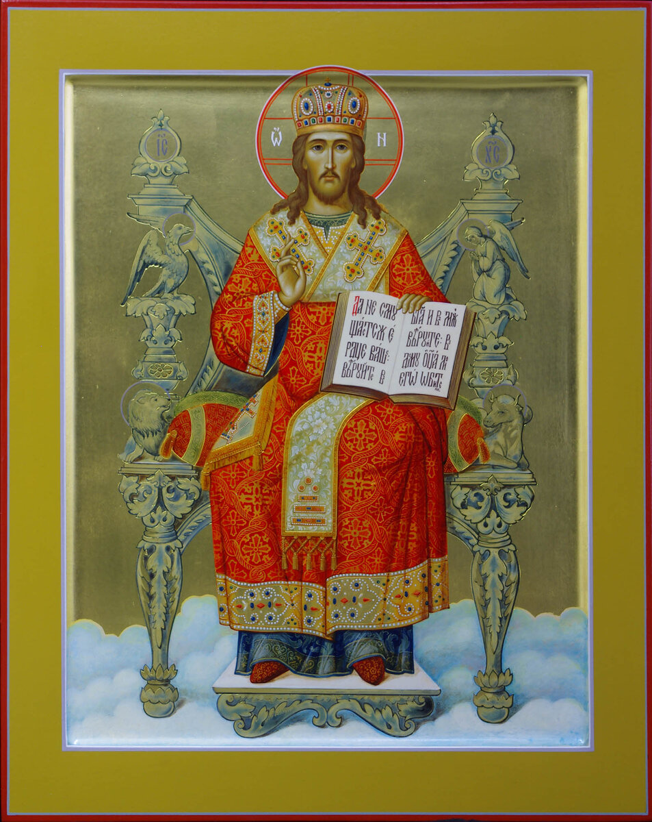 Спас на троне. Работа мастерской "Палехский иконостас"