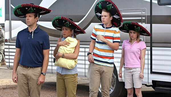 Кадр из фильма мы миллеры, на этом моменте они узнают, что вы не подписались на мой канал .