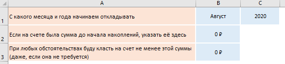 Excel. Пример заполнения шаблона