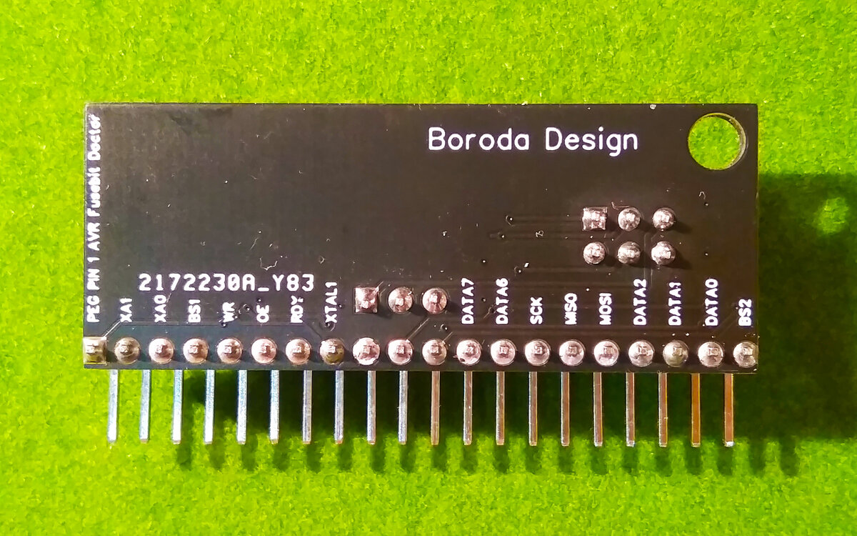 Переходник (адаптер) QFN-32 Atmega48/Atmega8/Atmega88/Atmega168/Atmega328 в корпусе QFN/MLF для Atmega fusebit doctor.