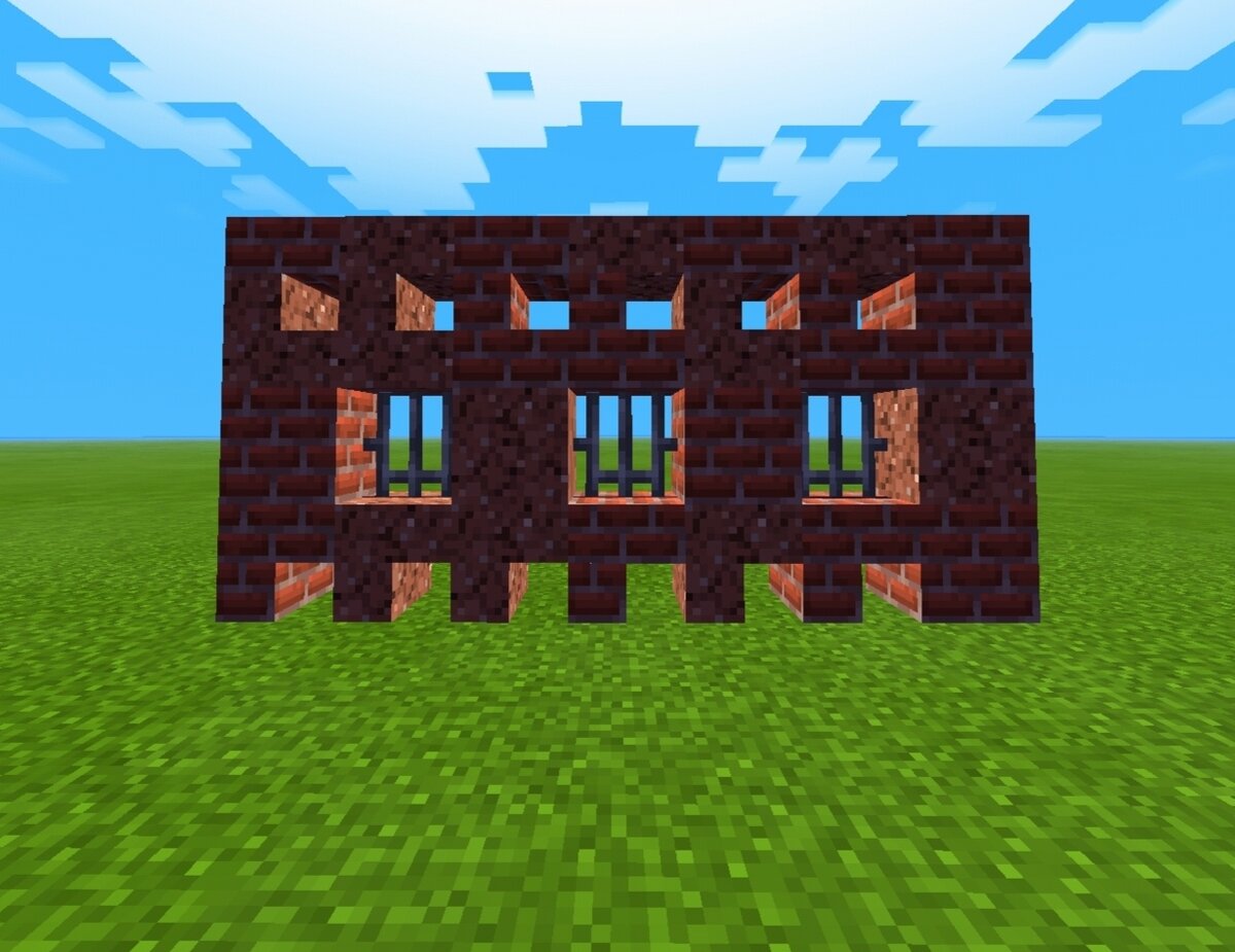 Кирпичный забор