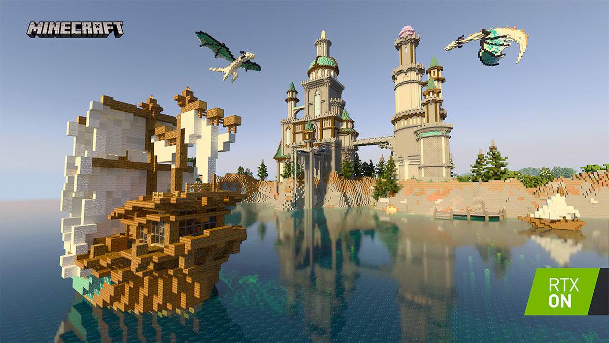 Вы, наверное, уже забыли, что разработчики Minecraft работают ещё и над версией Minecraft Bedrock с поддержкой RTX, которая кардинально изменит графику игры. 
Релиза этой версии игры ещё не было, но бета версия уже есть, и 1 сентября выпущена ещё одна предварительная версия.

Что нового в Minecraft RTX Beta 1.16.30.52
Добавлены дополнительные бесплатные миры в маркете Minecraft.
Обновлено до «Обновления Незера».
Улучшено отображение измерения Энд.
Обновлено для поддержки DXR v1.1.
Исправление ошибок и повышение производительности.
Новые карты в маркетплейсе
WORLD: PORTAL PIONEERS RTX
Приключенческая карта.