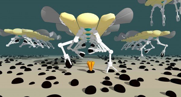 Рендеринг разрабатываемого подводного робота C-Ray
