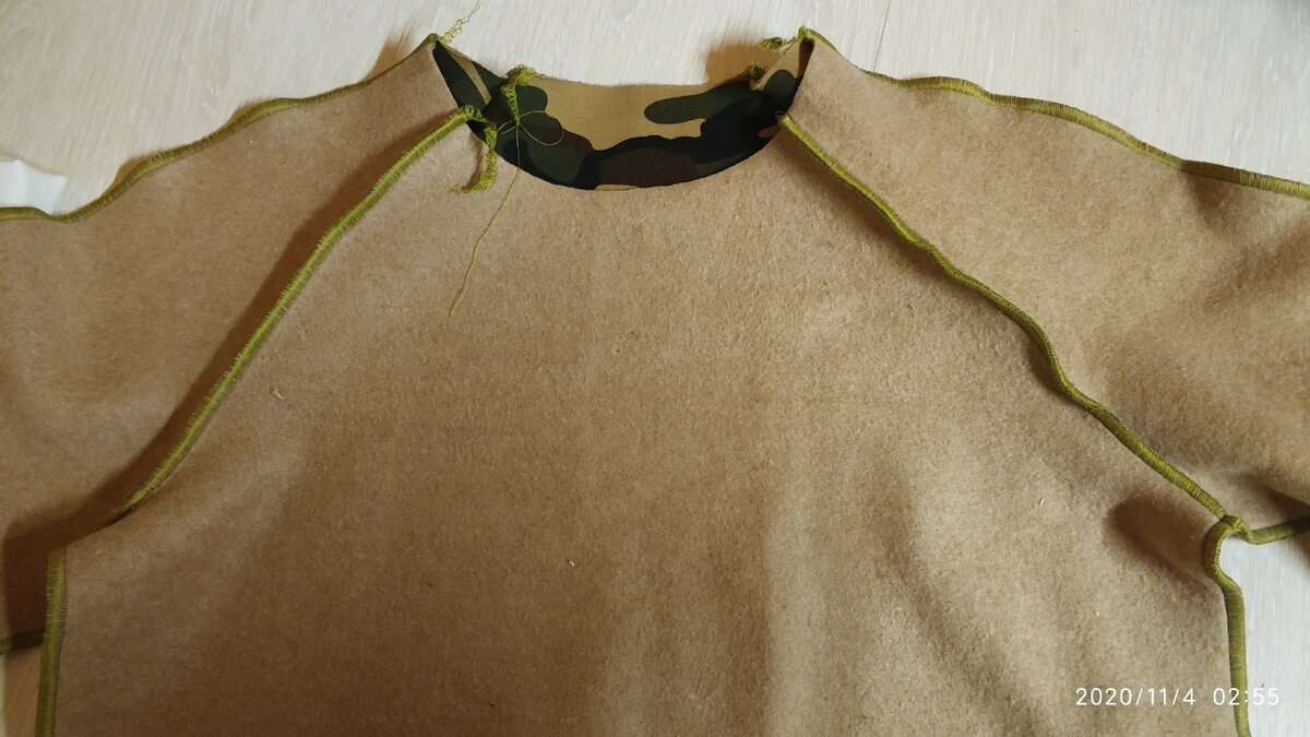 Рис 2. Сборка реглана