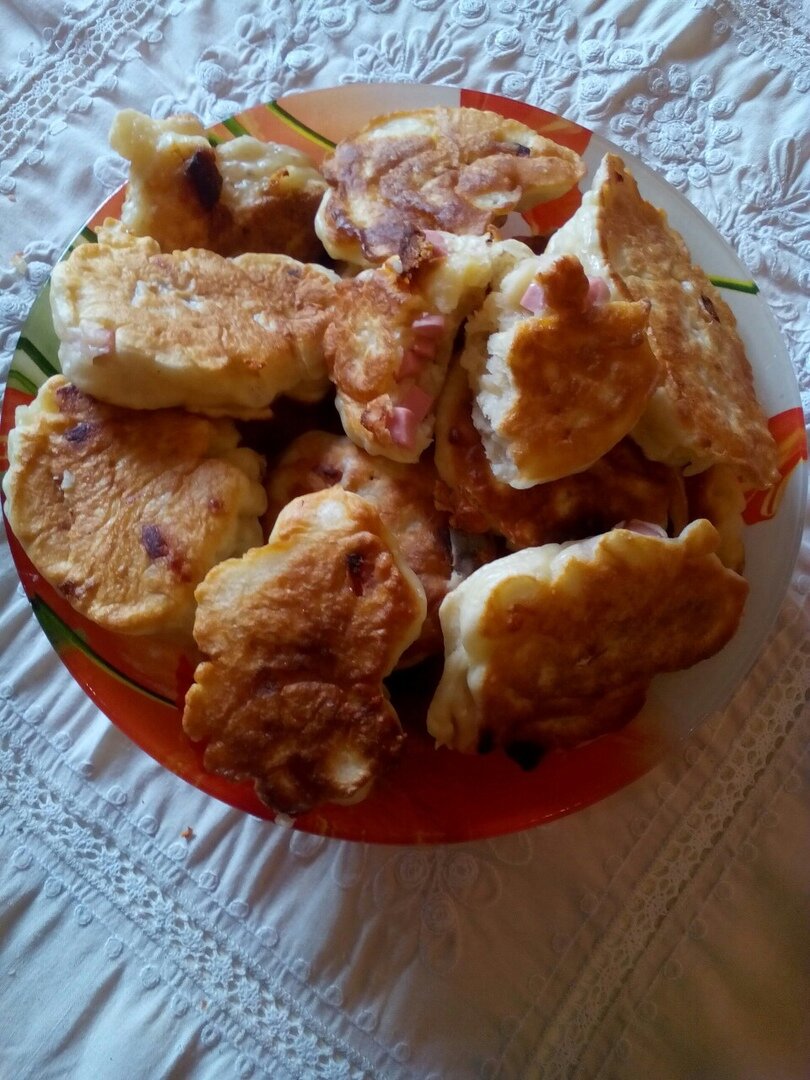 Оладьи "Любимые" с сыром и колбасой 