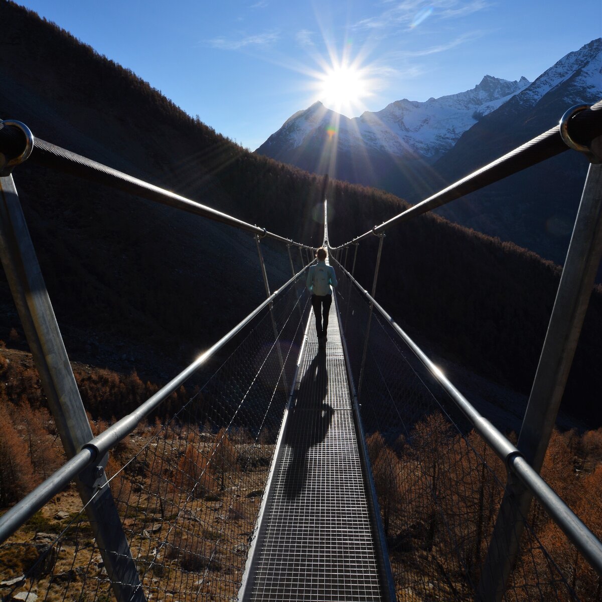 Вид на мост в сторону Церматта