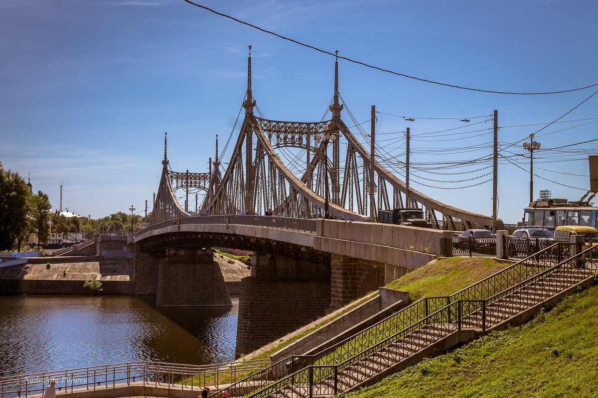 Староволжский мост рисунок