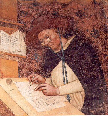 Фрагмент фрески из церкви Тревизо, Томмазо да Модена, 1352 год