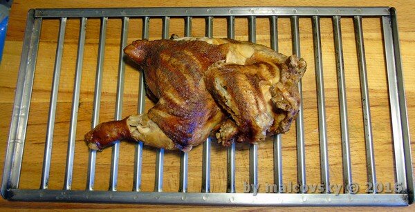 Курица горячего копчения дома