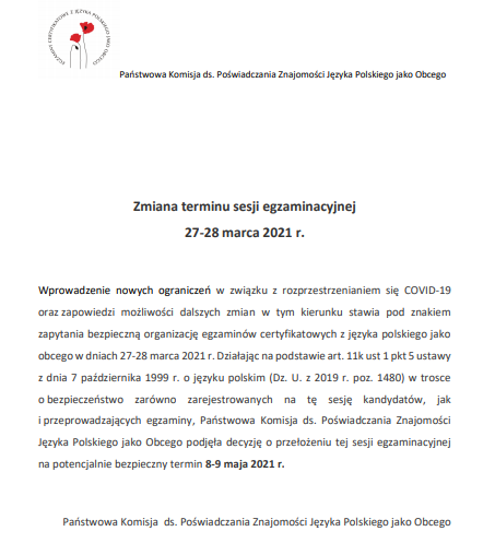 http://certyfikatpolski.pl/wp-content/uploads/2021/03/Komunikat_zmiana_terminu_27_28_marca_2021.pdf