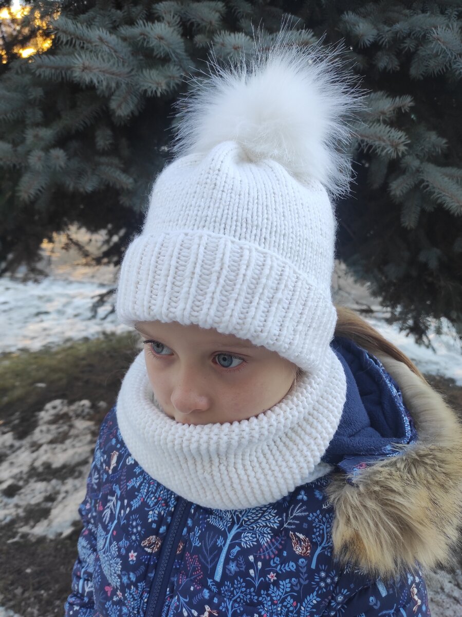 Комплект: шапка и снуд "Little furry"