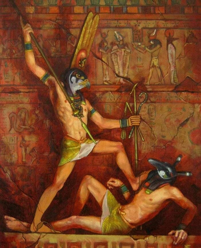 Бой Гора и Сета.
