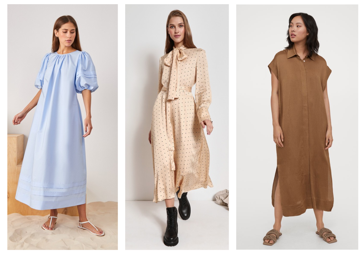 Детали дизайна, делающие платья-рубашки модными