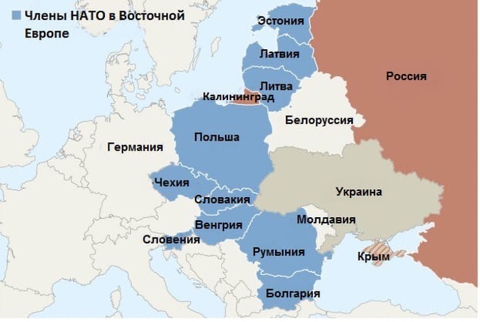 Есть ли в европе. Страны Центрально Восточной Европы на карте. Страны НАТО на карте России. Карта государств Восточной Европы. Члены НАТО В Европе на карте.
