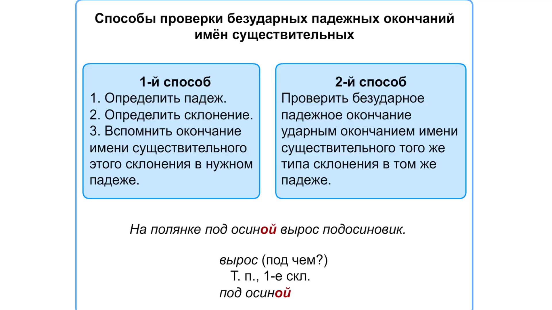 Безударные падежные окончания прилагательное. Способы проверки безударных окончаний имен существительных. Способы проверки безударных падежных окончаний. Правописание безударных падежных окончаний имён существительных. Способ проверки окончания.