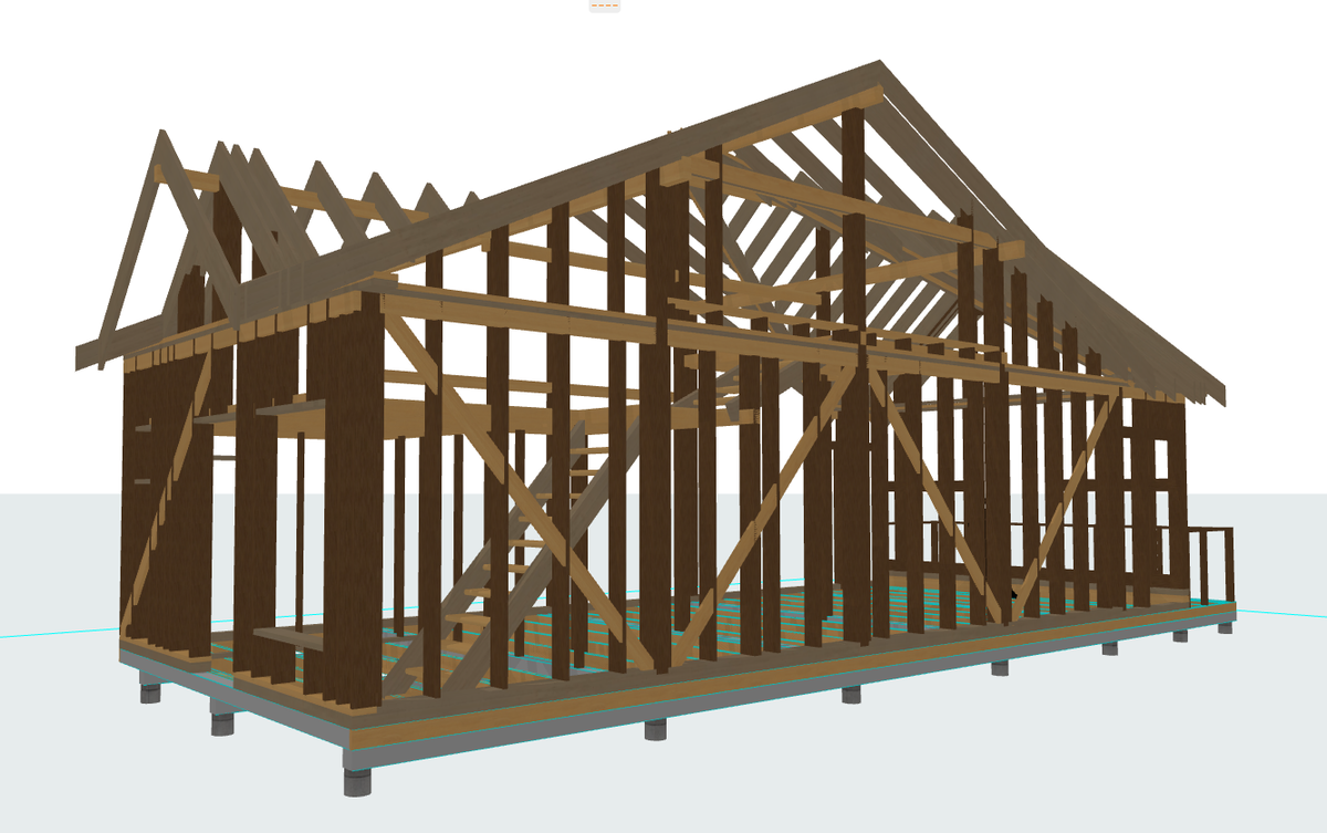 Трёхмерная модель силового каркаса