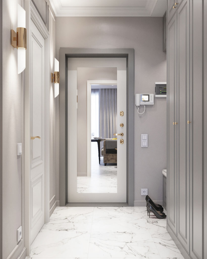 современный интерьер прихожей - дизайнер Александр Лоскутов