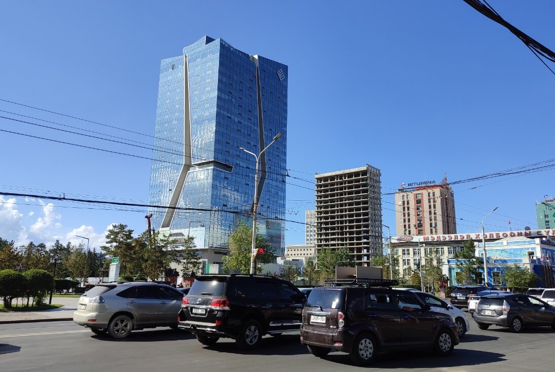 В центре Улан-Батора.
