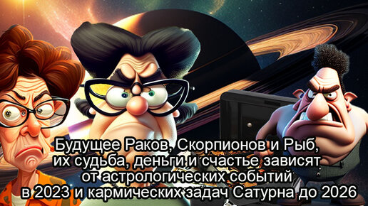 Будущее Раков, Скорпионов и Рыб, их судьба, деньги и счастье зависят от астрологических событий в 2023 и кармических задач Сатурна до 2026