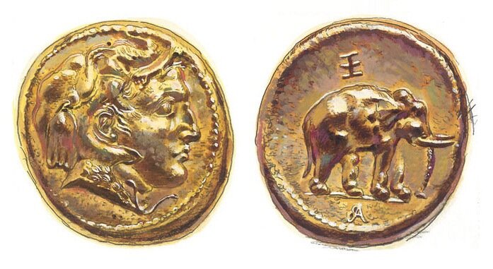  Монета Александра, выпущенная  после похода в Индию. Cultural Property Training Resource / Public domain
