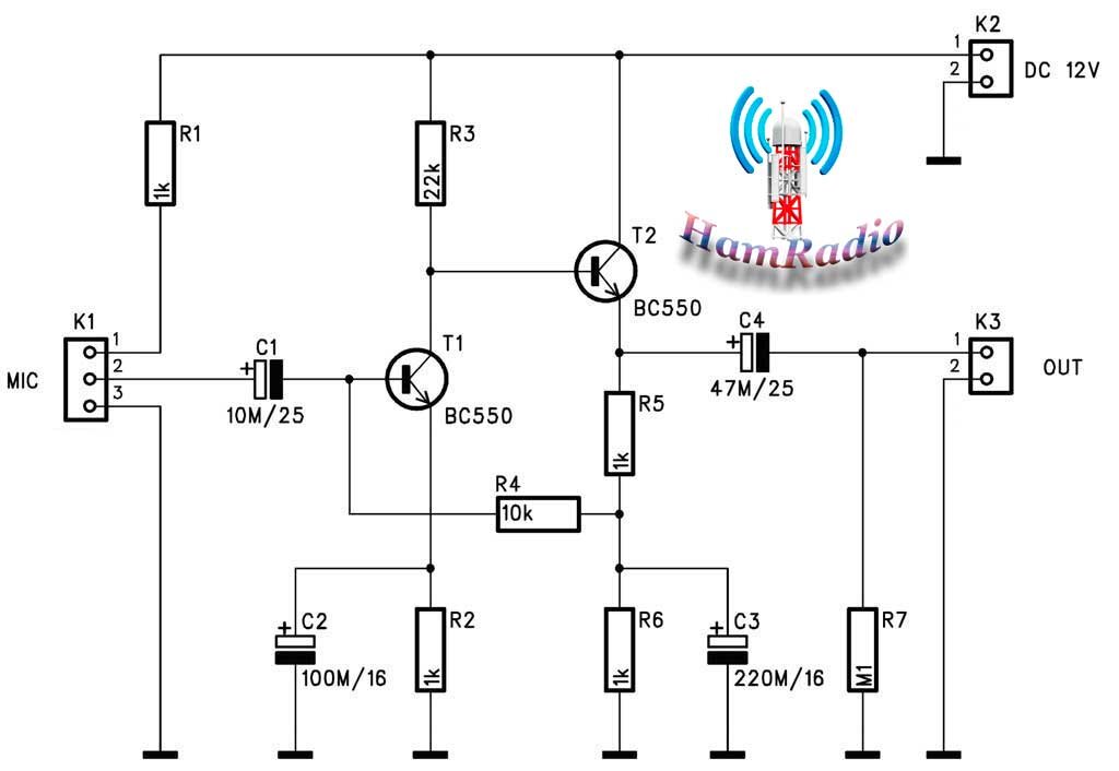 Схема конденсаторный микрофон подключения