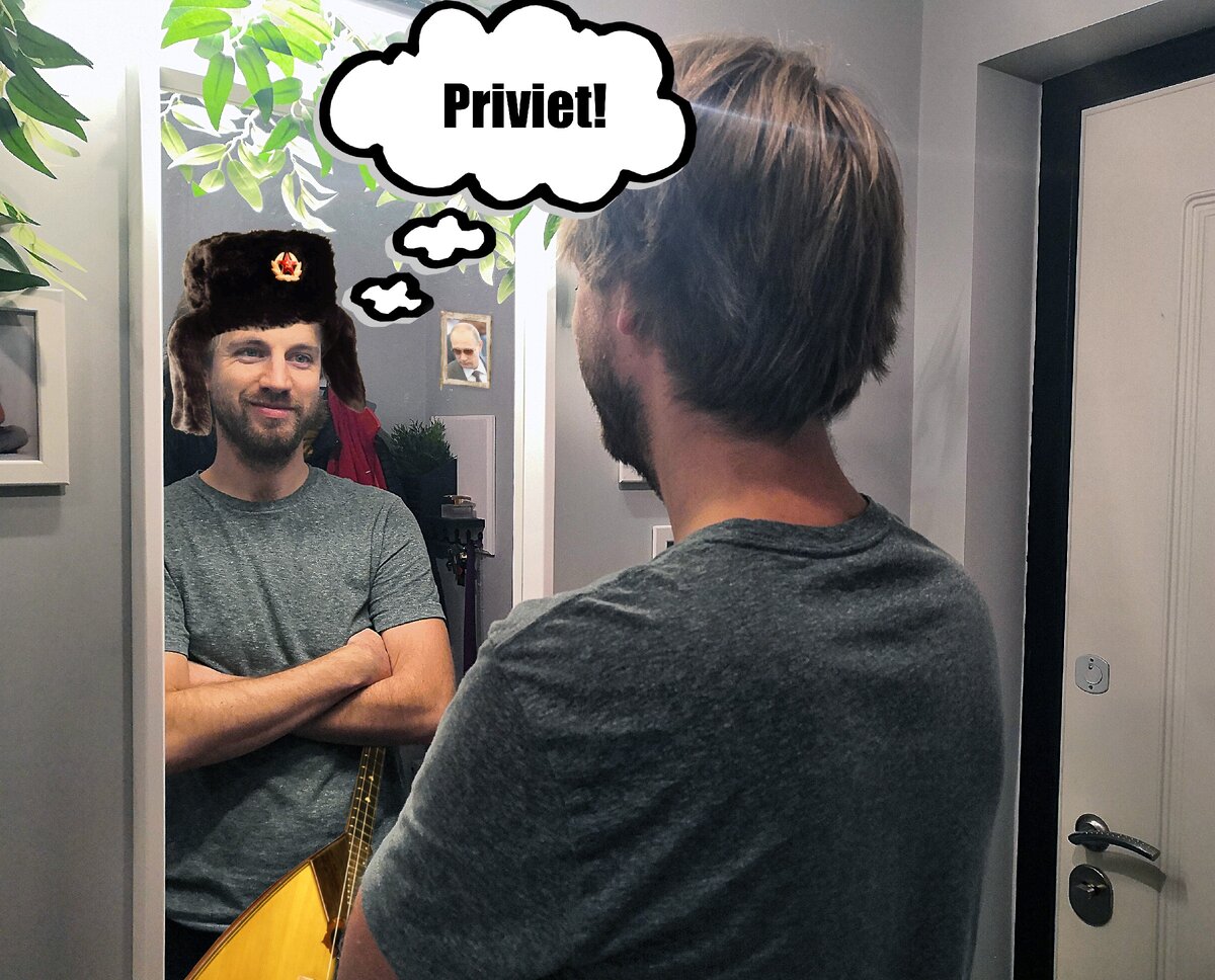 После стольких лет в России. Фото: из личного архива + немного фотошопа