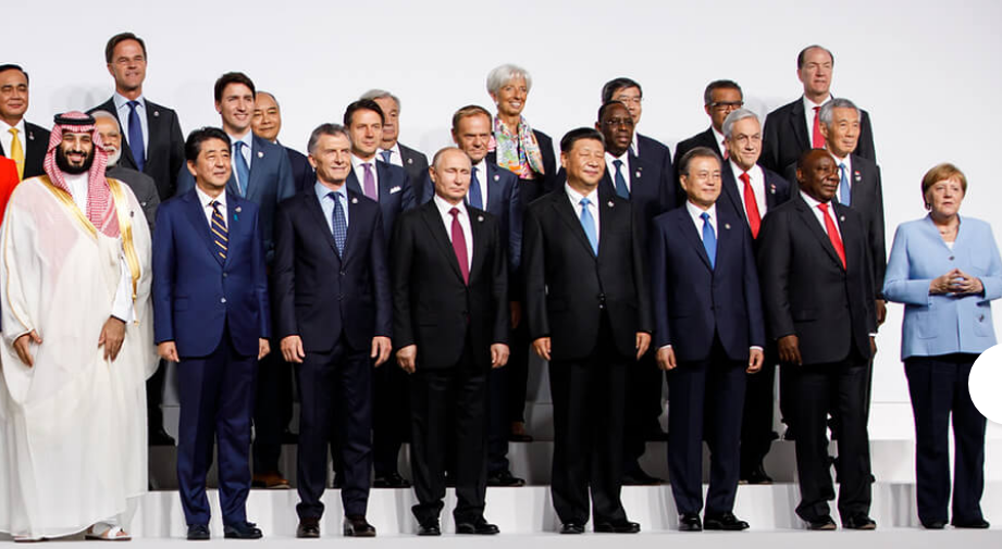 В.В.Путин и Си Цзиньпин на саммита G20 в Осаке в 2019 г. Фрагмент фото  с сайта G20 https://g20.org/en/LeadersSummit/Pages/WhatIsIt.aspx