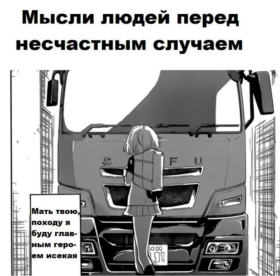 Или как сделать мангу про грузовик который отправляет всех в миры фентези. И если вы думаете что я шучу, то мне вас жаль. Название я оставлю здесь - Проводник в другой мир / Truck-sama's driver.