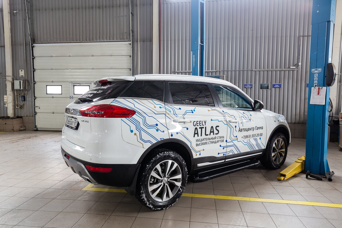 Фото: тестовый Geely Atlas в ДЦ Сокол Моторс, г. Ростов-на-Дону