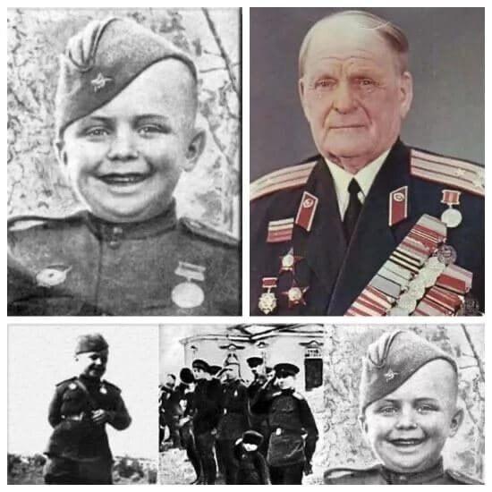 Серёжа Алешков юный герой войны...