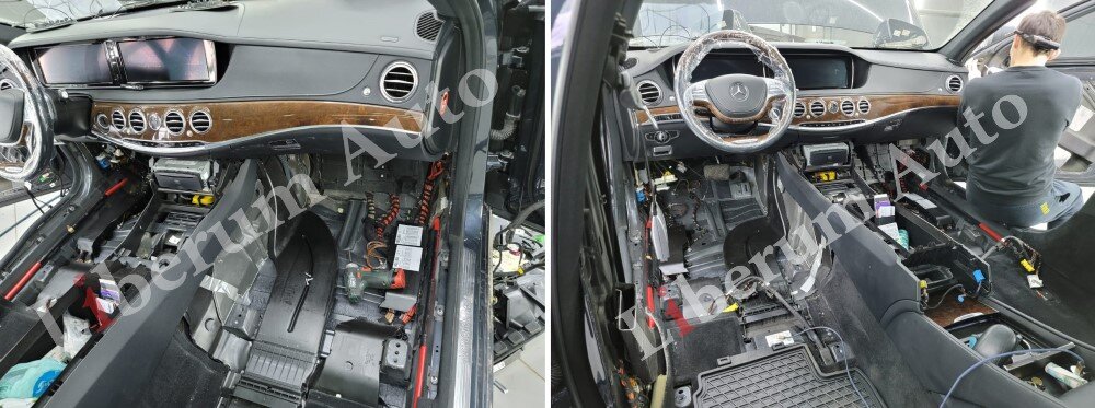 Установка камеры кругового обзора на Mercedes S-class W222