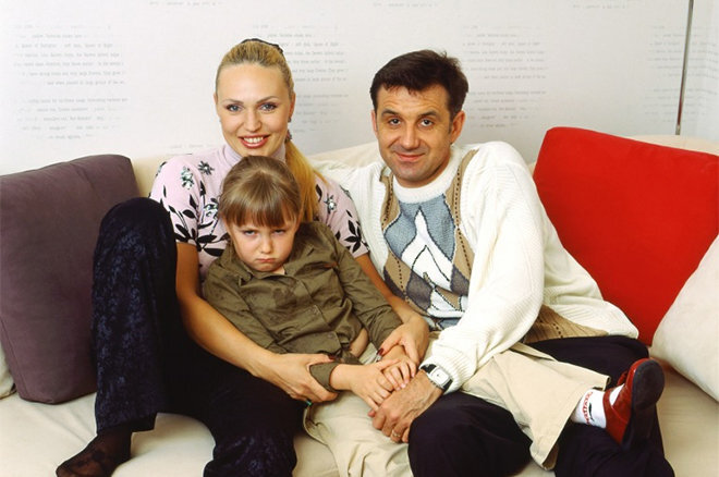 С Дмитрием Лютым и дочкой Дарьей.