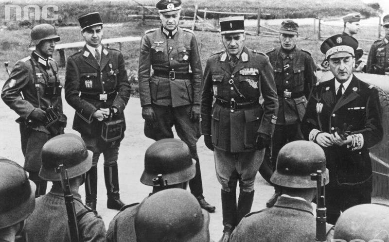 Французы на стороне фашистской Германии.     Из открытых источников.