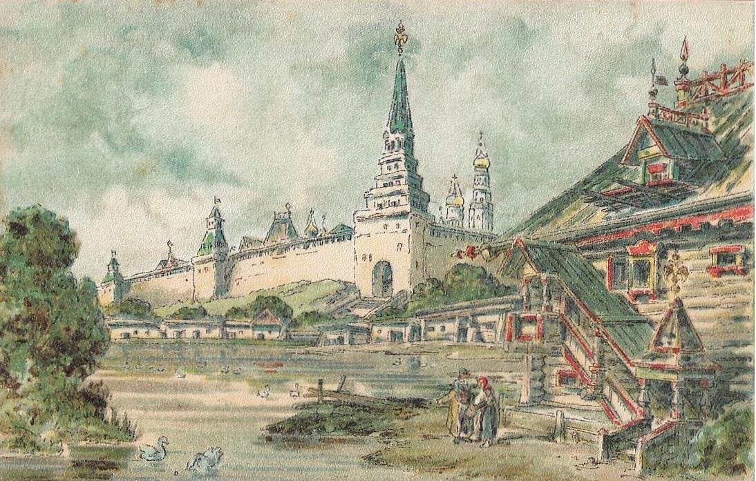 Рисунок древняя москва