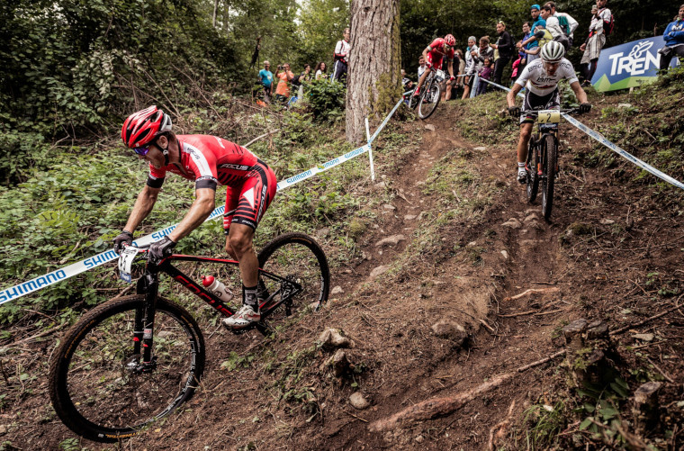 на данной фотографии хардтейлы, но в кросс кантри тоже используют двухподвесы.