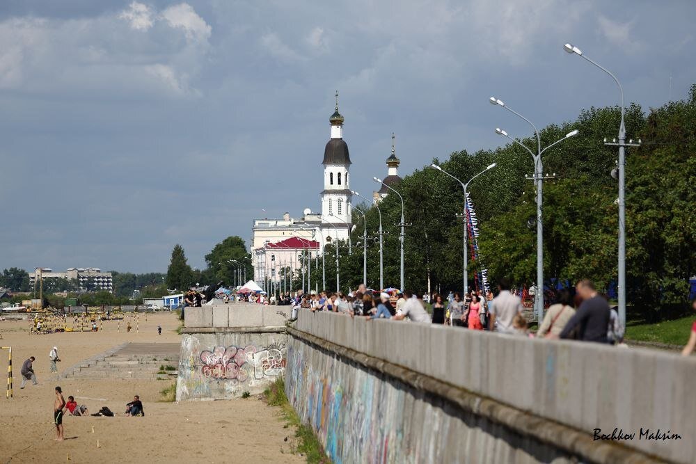 Набережная в Архангельске